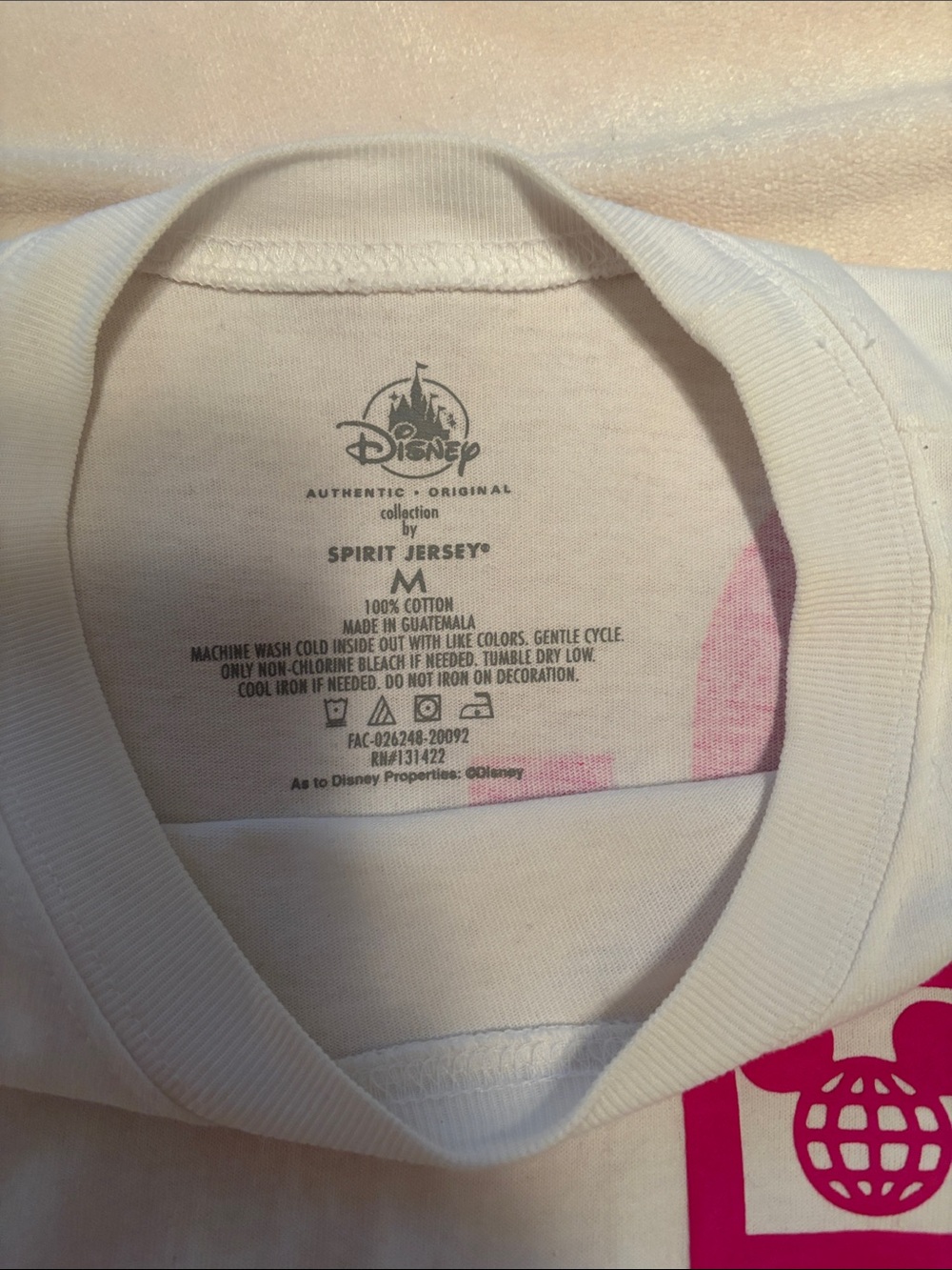 Disney world spirit jersey with Pink, Blue & Yellow Balloon Mickeys - Picture 2 of 5